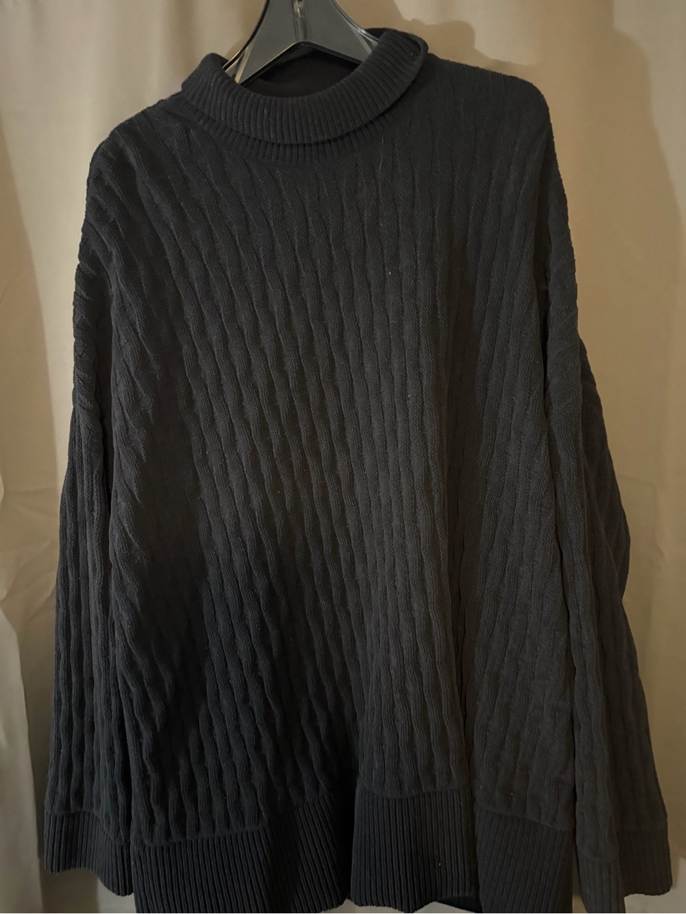 lululemon athletica Black Cable Turtleneck Sweater